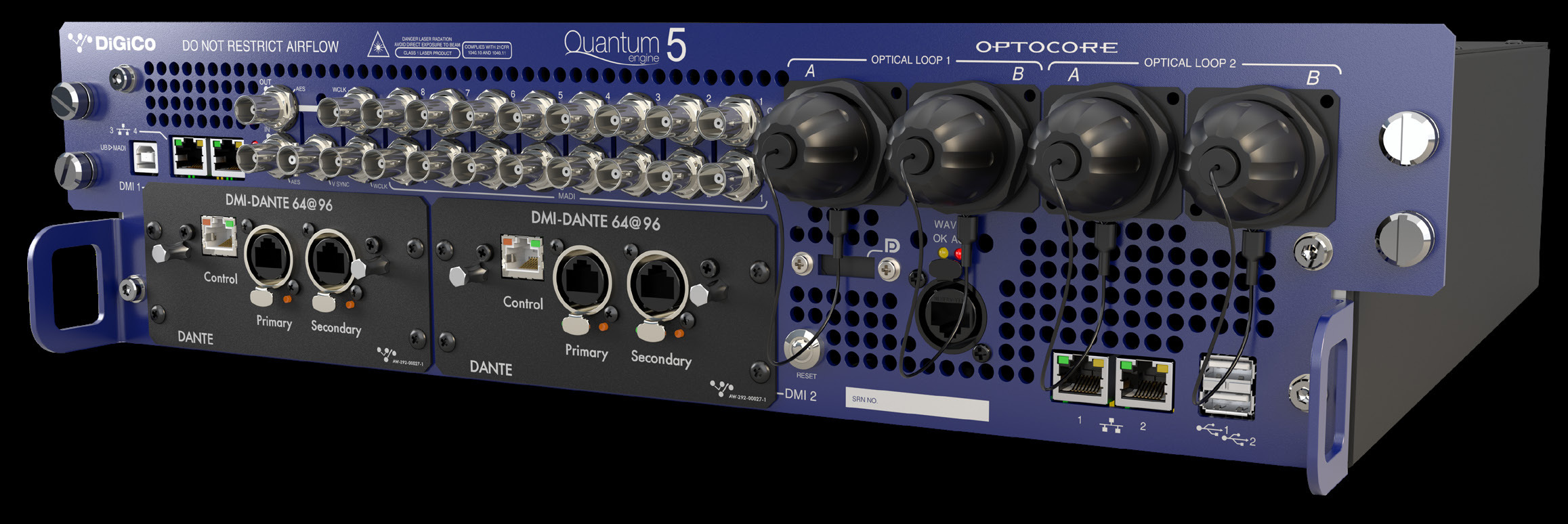 DiGiCo Quantum5 — Face arrière