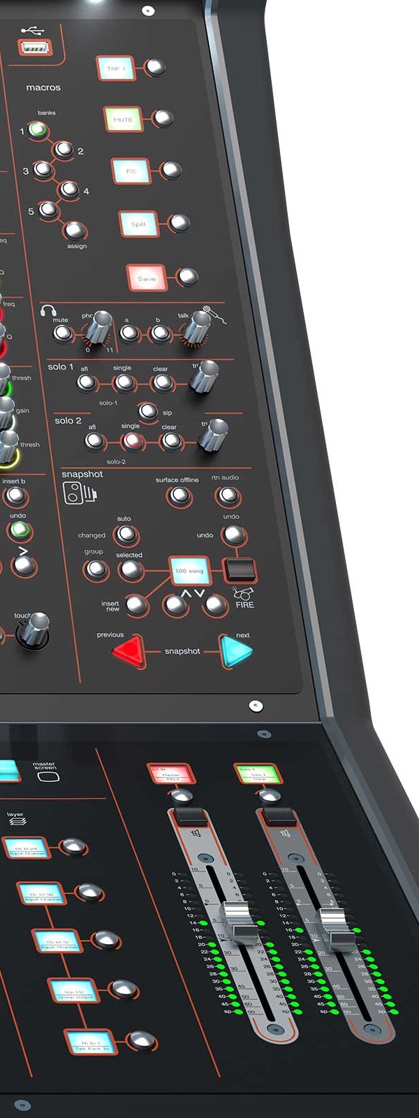 DiGiCo SD12 — Channel strip