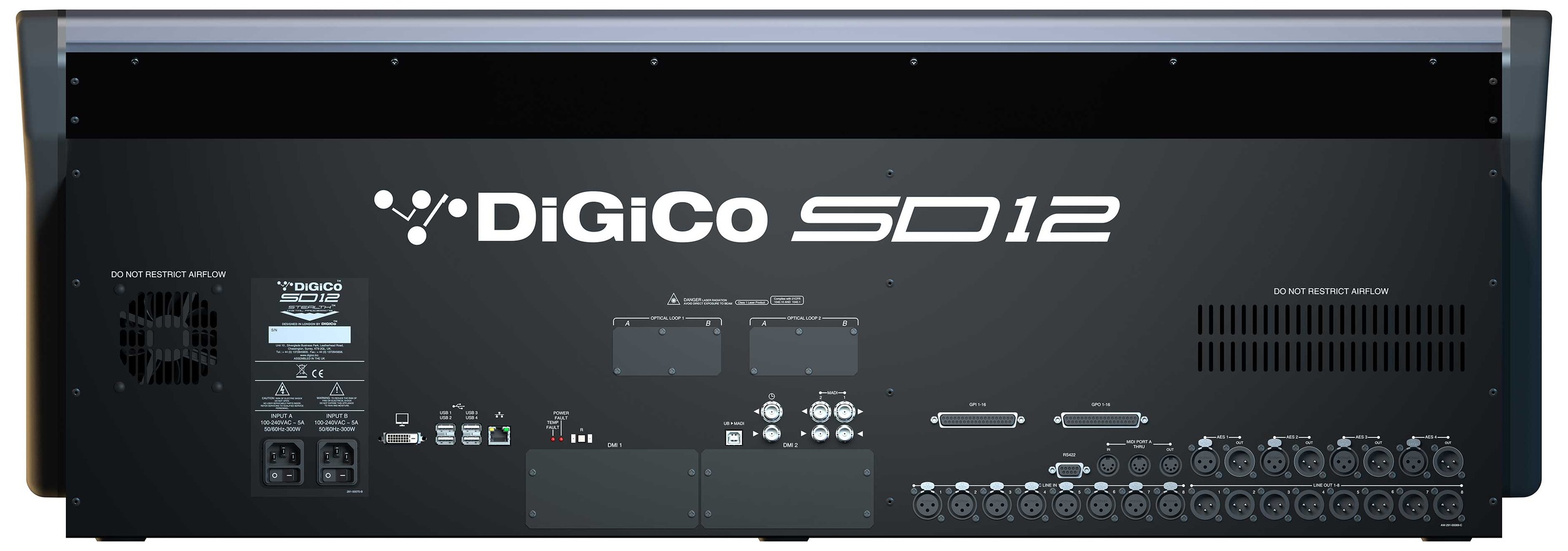 DiGiCo SD12 — Rear I/O