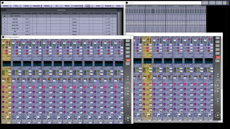 DiGiCo Quantum Offline Software — capture d’écran