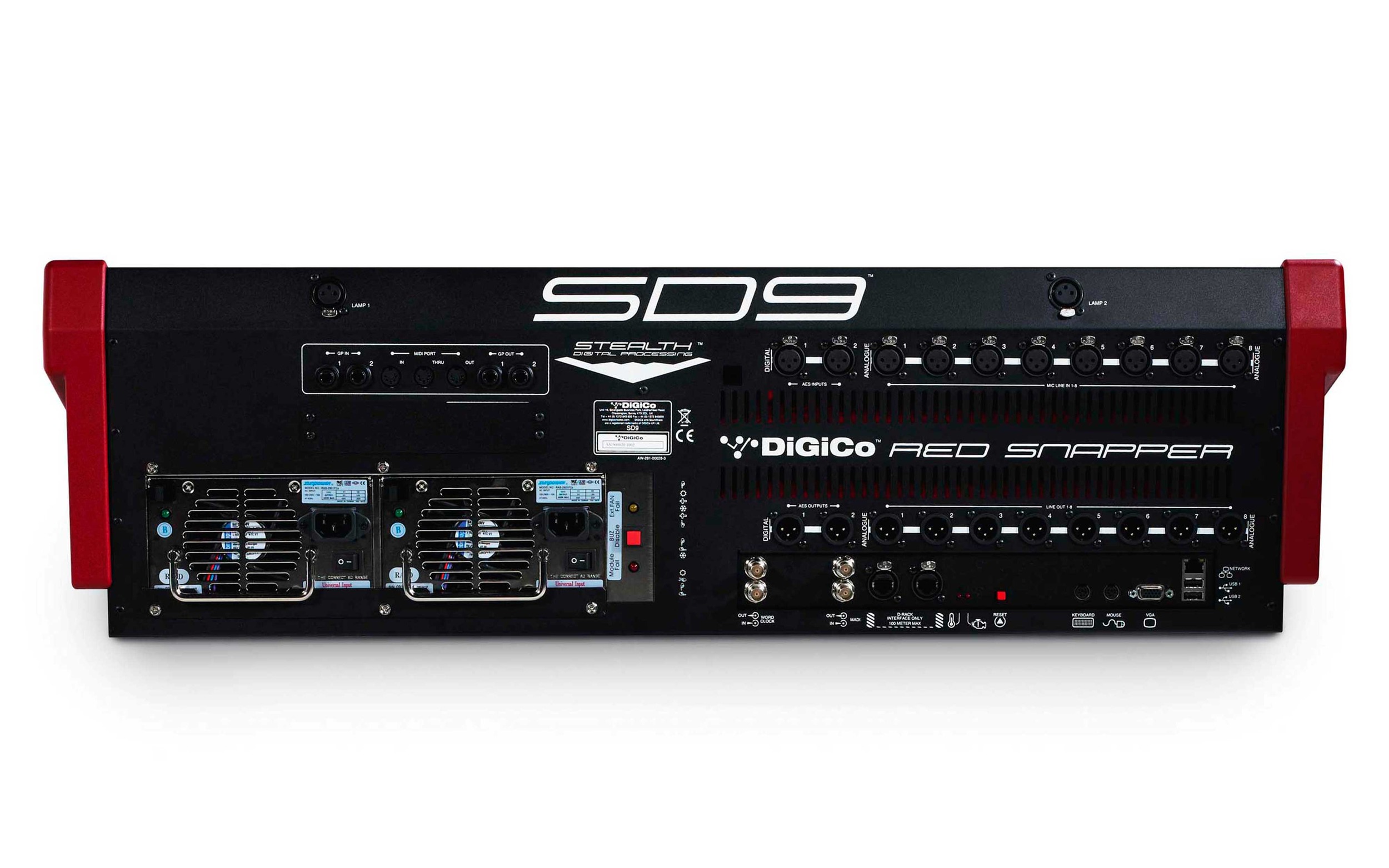 DiGiCo SD9 — Face arrière