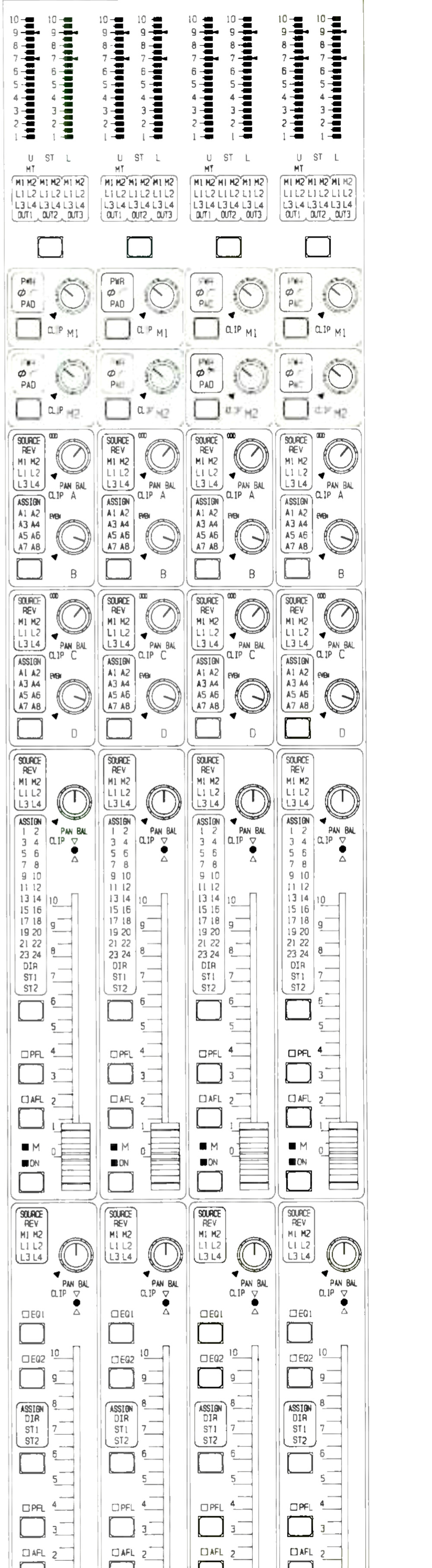 Euphonix Euphonix Crescendo — Channel strip