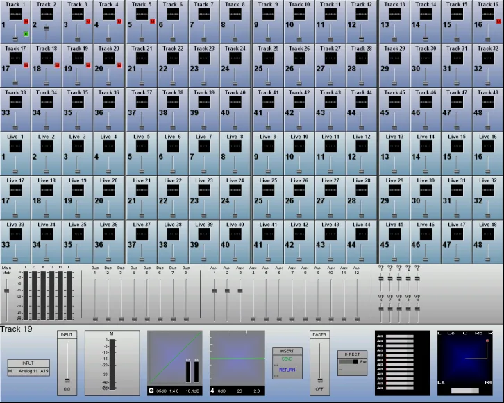 Logiciel DREAM Console (moteur QDC) — capture d’écran
