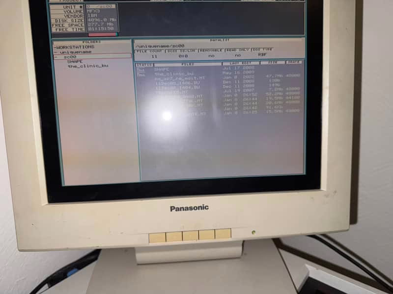 Fairlight MFX3plus — écran du système sur moniteur