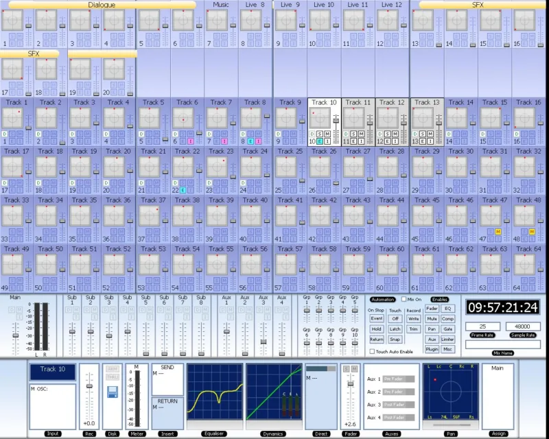 Logiciel Xynergi (DREAM II / Fairlight Media Toolkit) screenshot