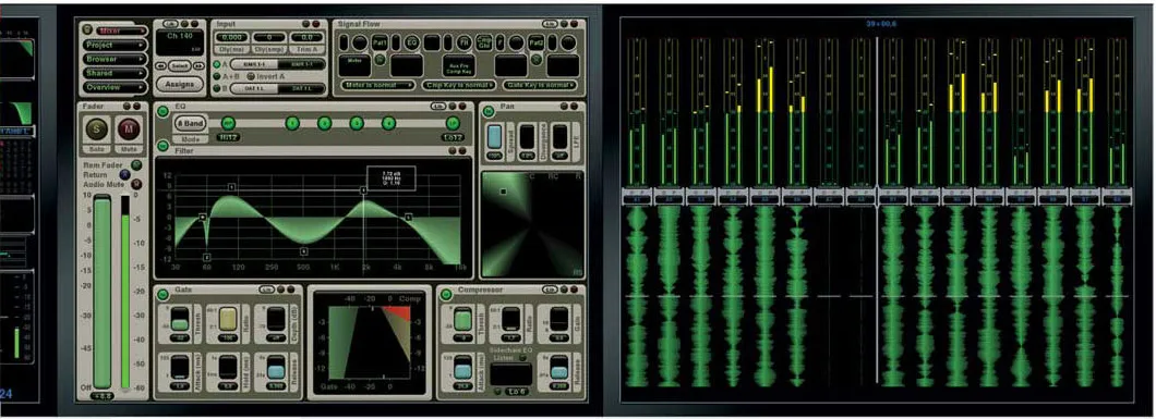 MPC4-D : écrans PreView, vue EQ et dynamiques des tranches et formes d'onde