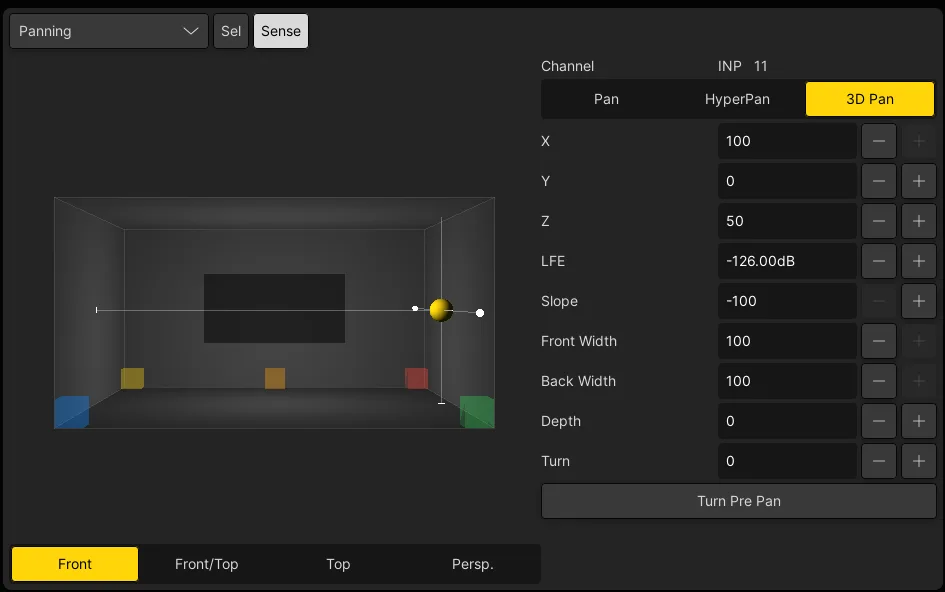 mc²56 Main Display, 3D panning front view