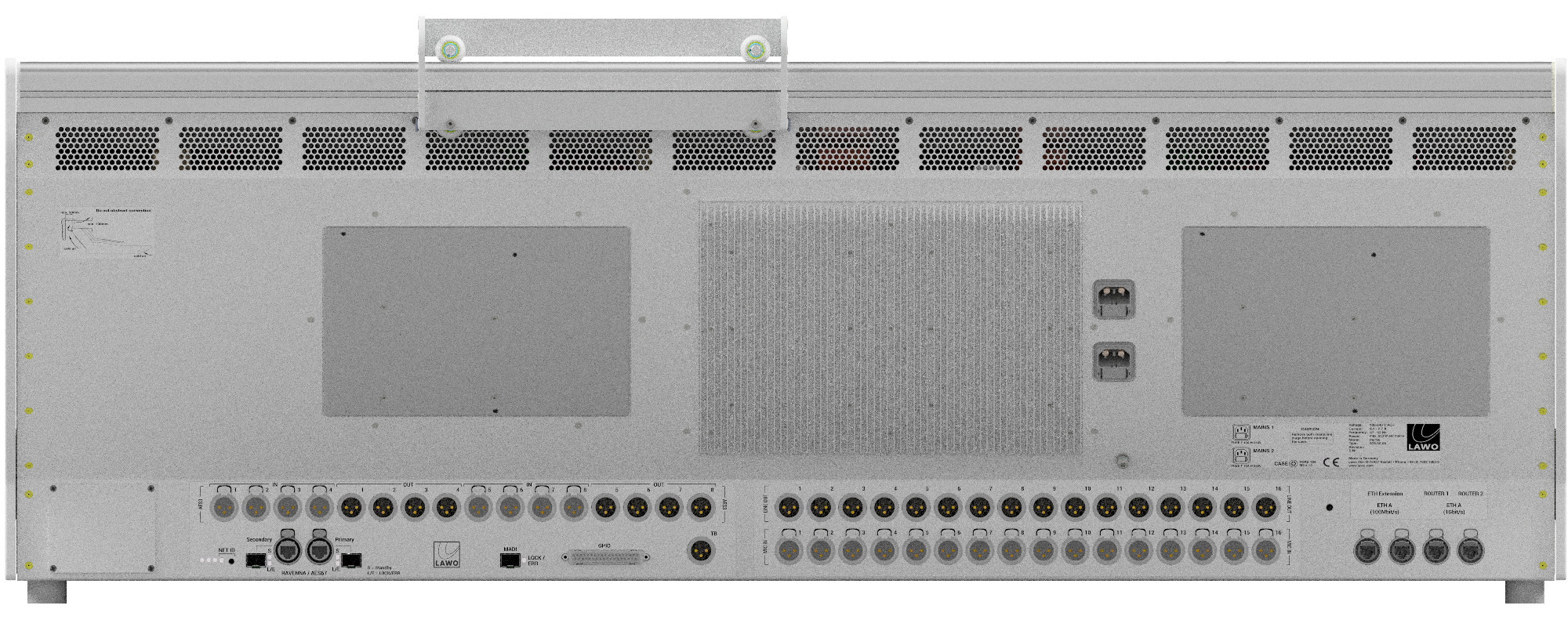 Lawo mc²96 — Rear I/O