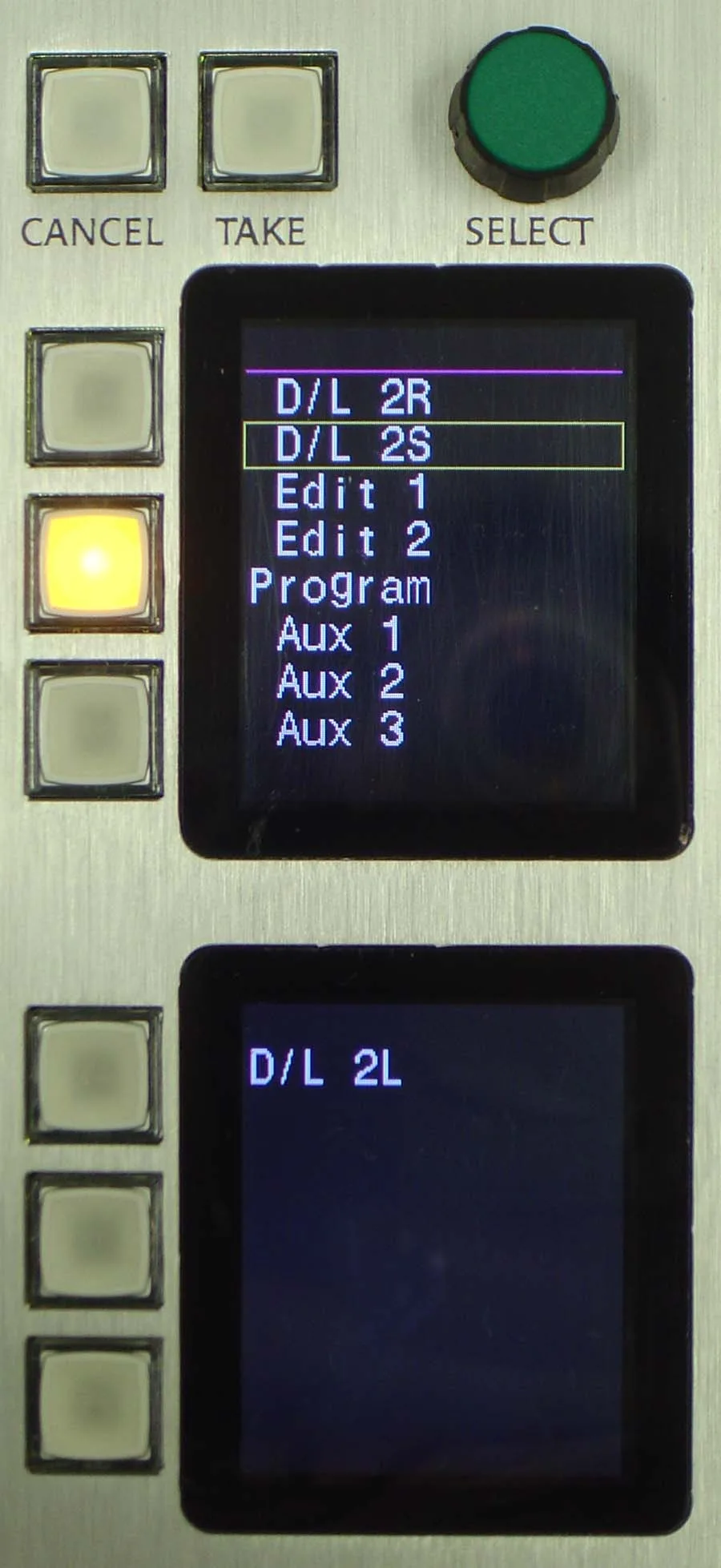 Écrans OLED du softkey, sélection de bus