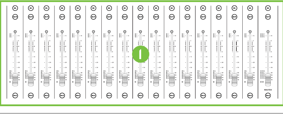 Mackie AXIS Digital Mixing System — Channel strip
