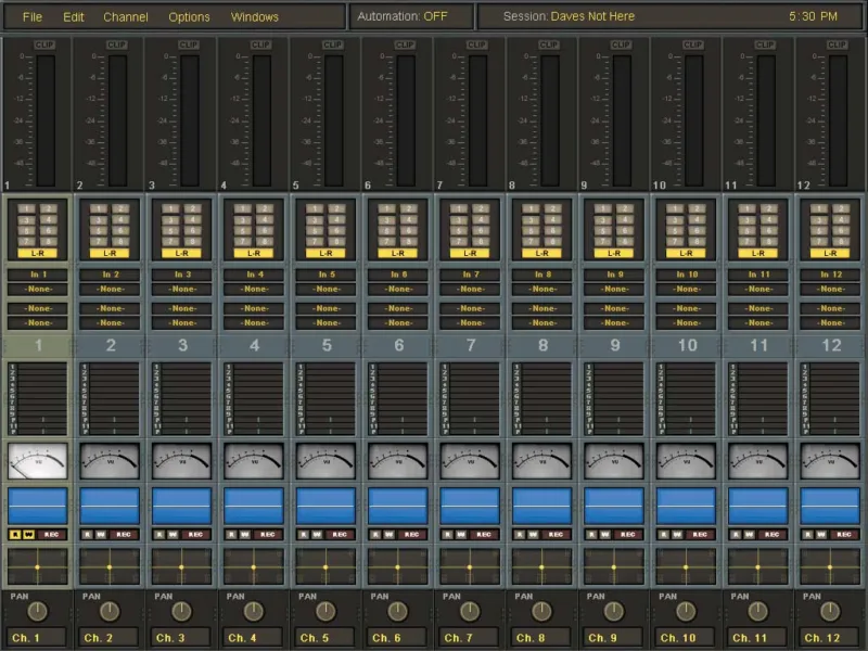 Digital X Bus embedded application screenshot