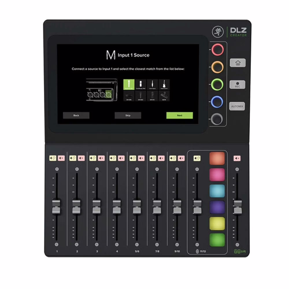 Touchscreen: input source assistant (Mix Agent)