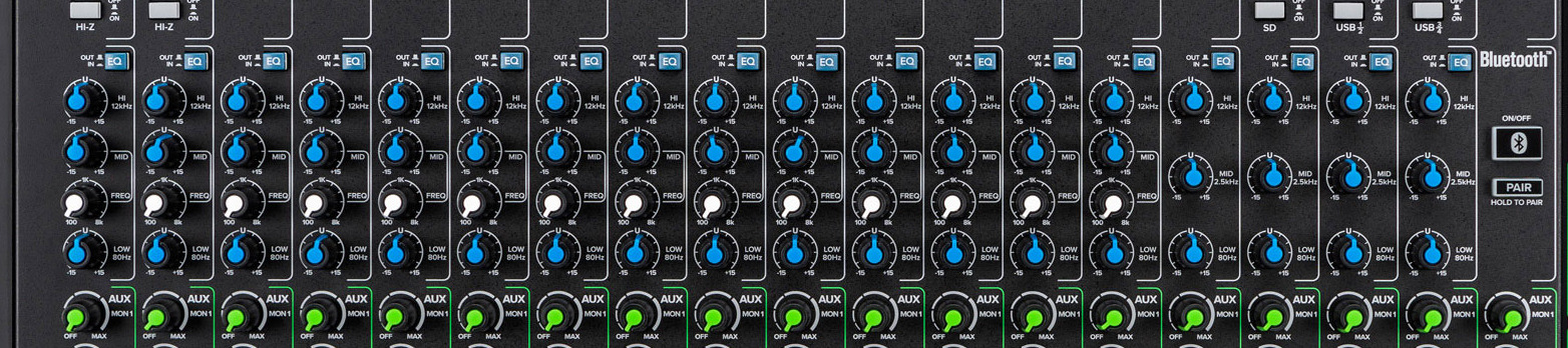 Mackie Onyx24 — Channel strip