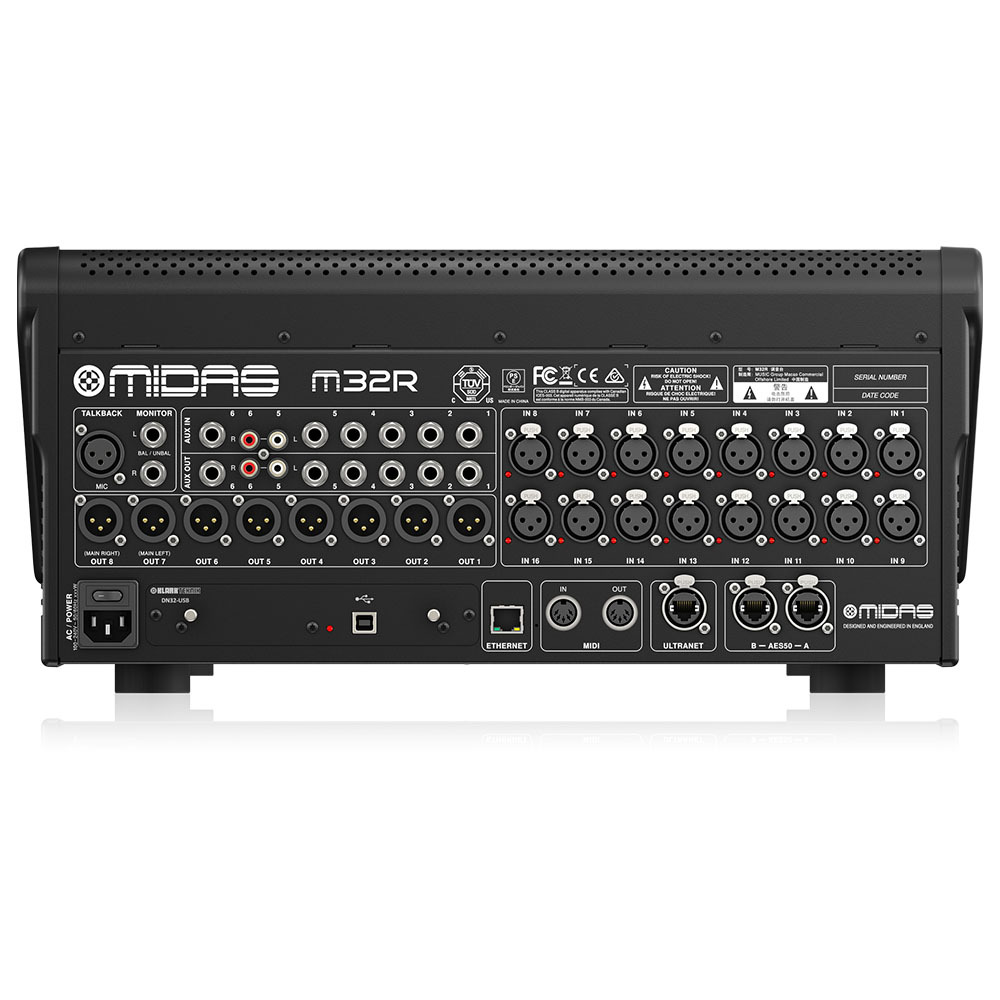 Midas M32R — Rear I/O
