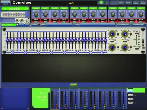 Midas PRO9, Overview, overview of a bus and its sources screen
