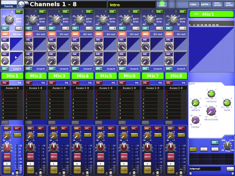 Midas PRO Series Offline Editor screenshot