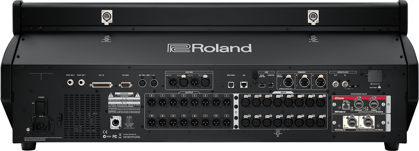 Roland M-5000 — Face arrière
