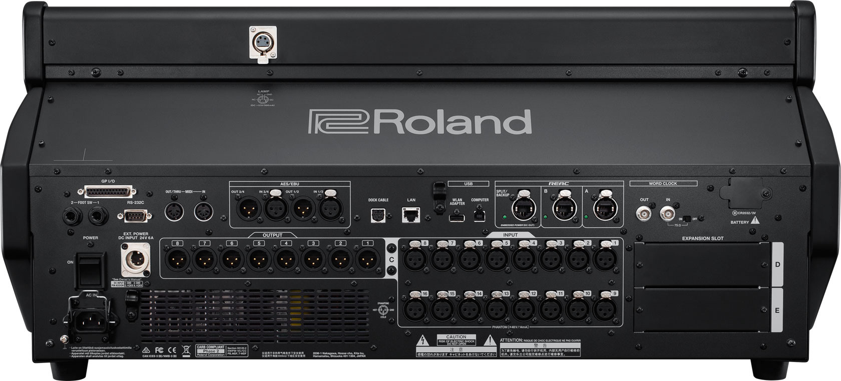 Roland M-5000C — Face arrière