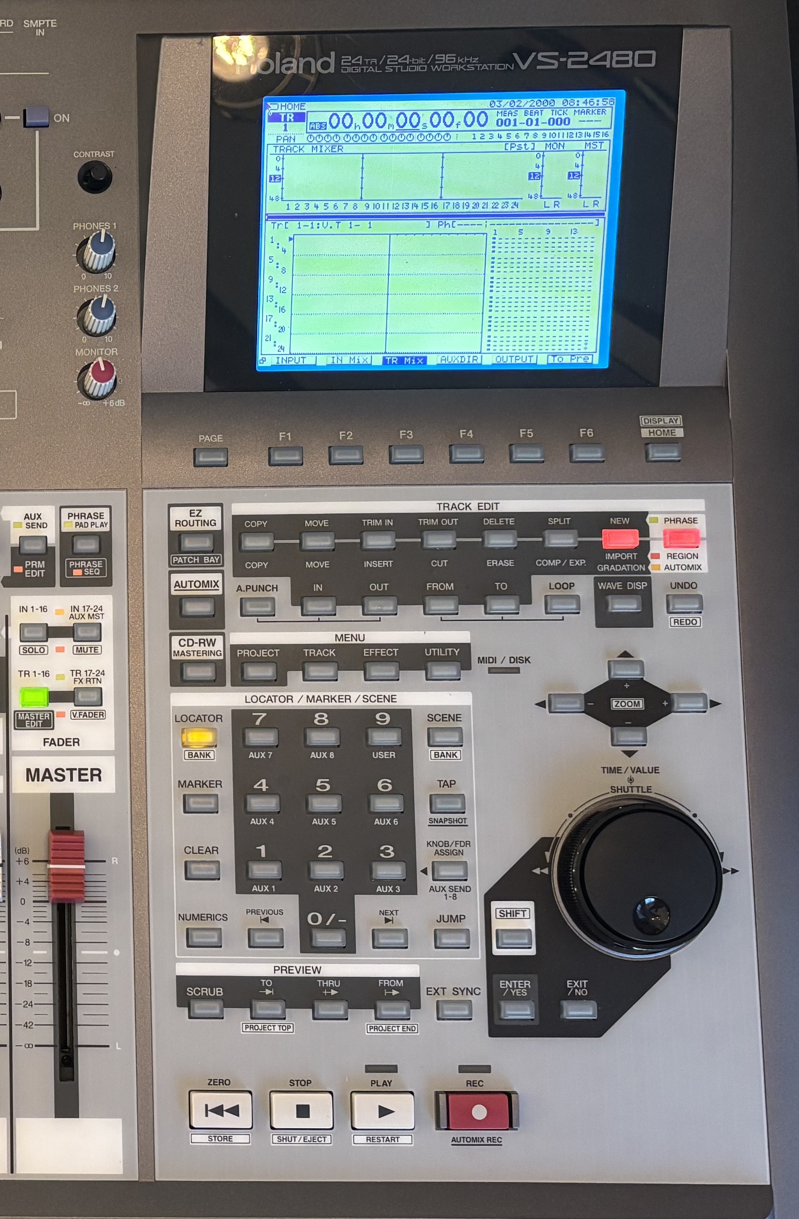 Roland VS-2480 — Tranche