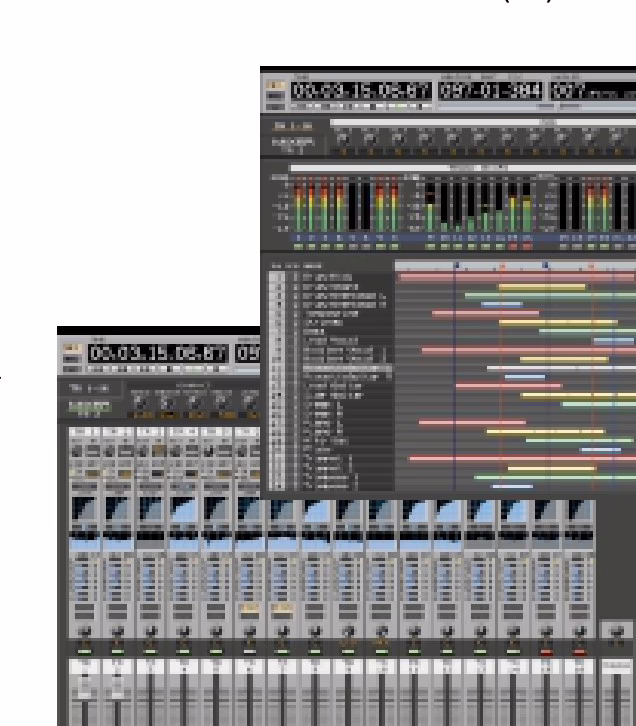 Mixer VGA display (multi channel-strip view)