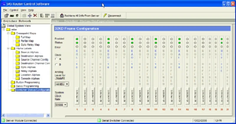 SAS Application Software — capture d’écran