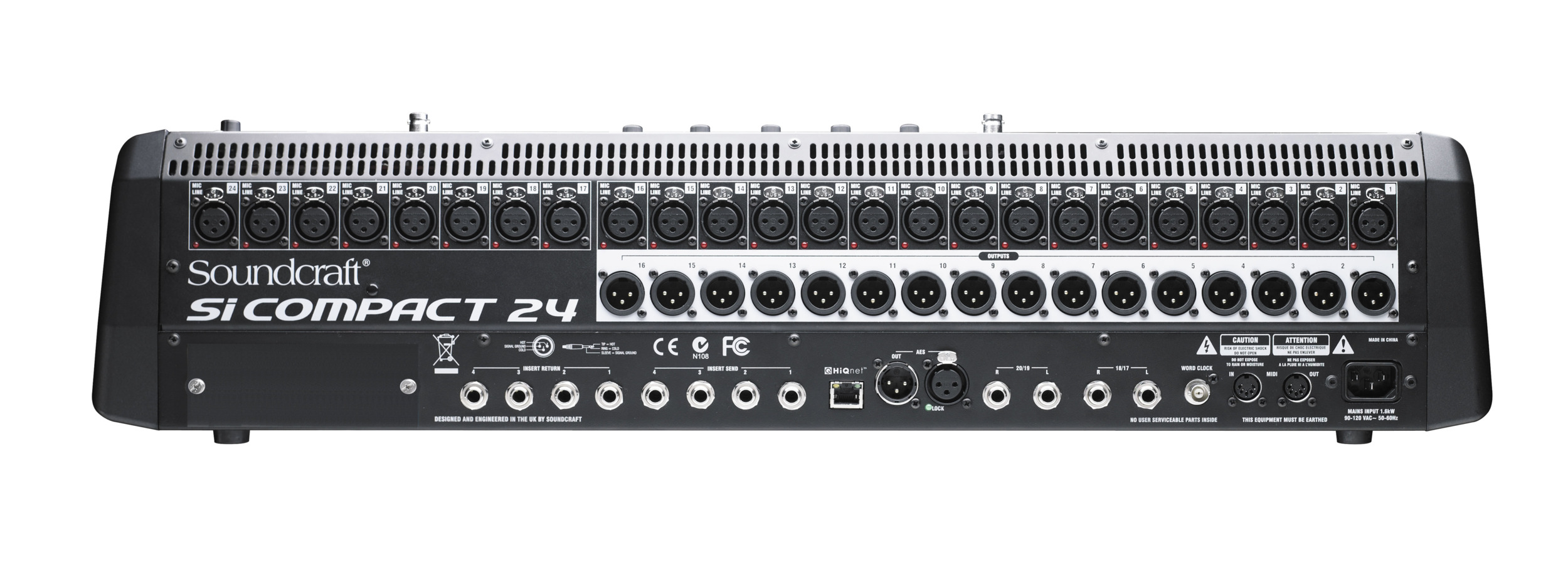Soundcraft Si Compact — Face arrière