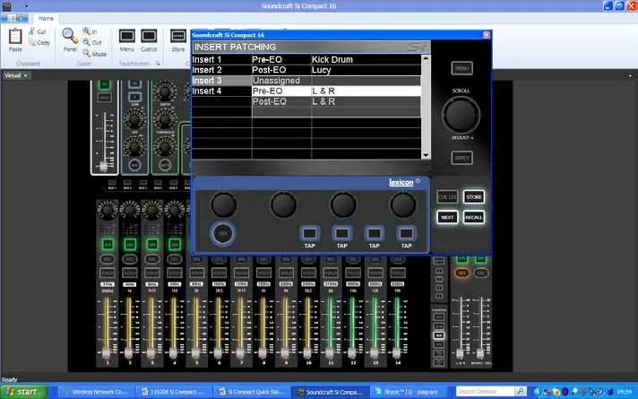 Virtual Si sur une Si Compact : patch des inserts