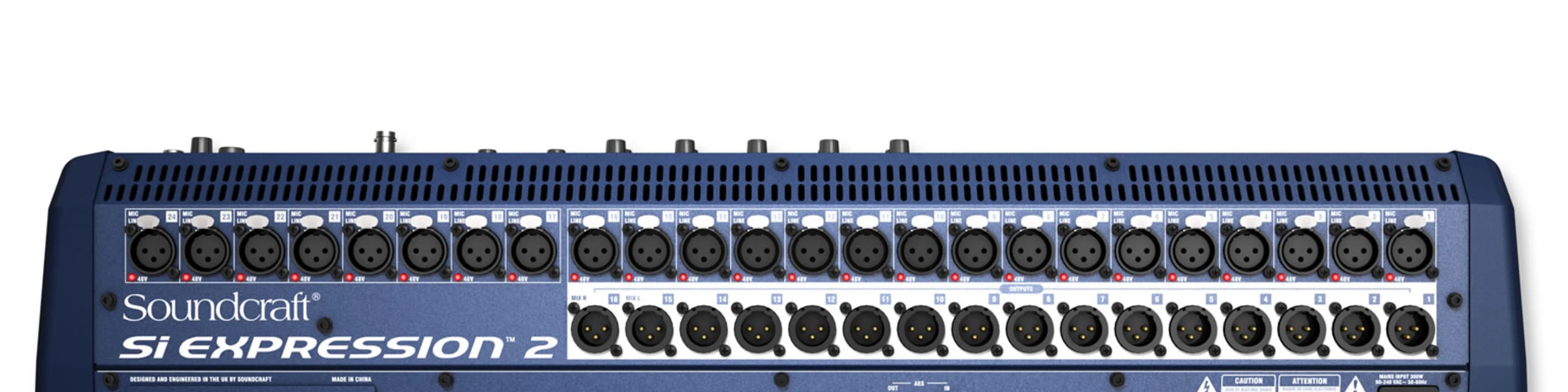 Soundcraft Si Expression — Face arrière