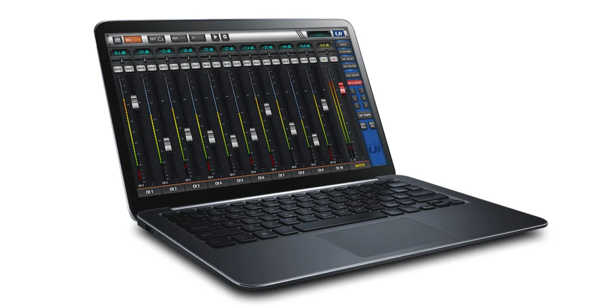 Ui12 HTML5 interface on a laptop