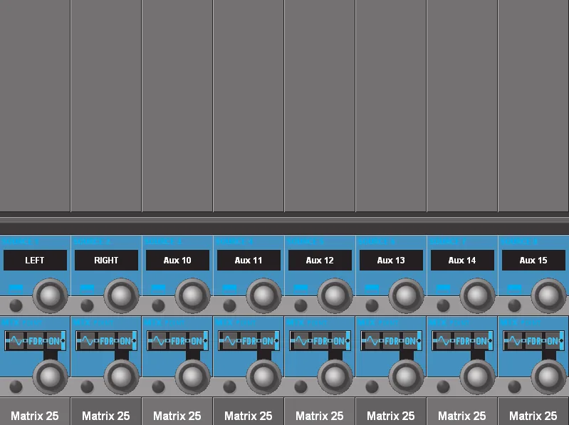 Soundcraft Vi2, Page de configuration des matrices : sources des sorties Matrix (capture du manuel commun Vi2, Vi4 et Vi6)