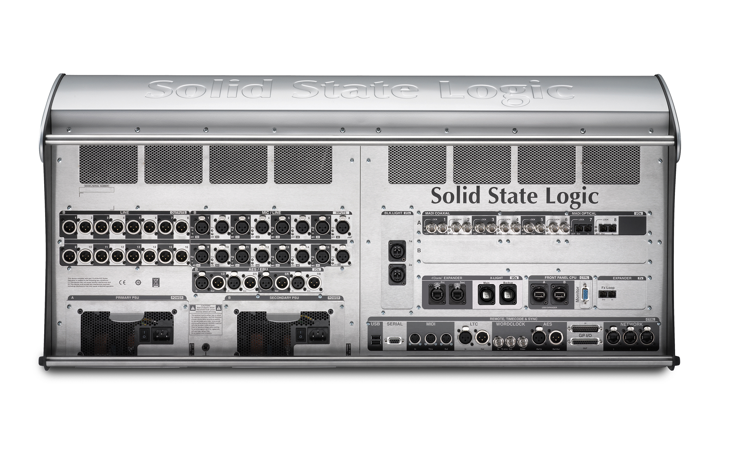 Solid State Logic Live L350 — Face arrière