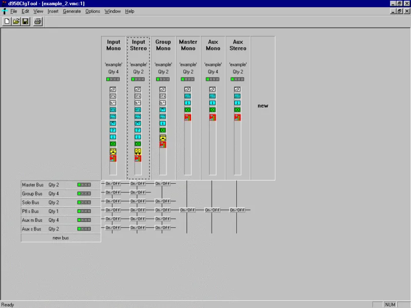 D950 Configuration Tool — capture d’écran