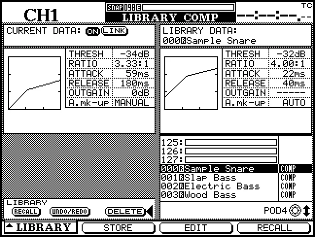 Écran LIBRARY COMP : bibliothèque de compresseurs (version 2)