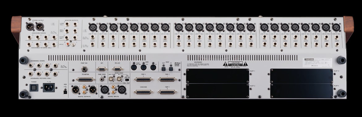 Tascam DM-4800 — Rear I/O
