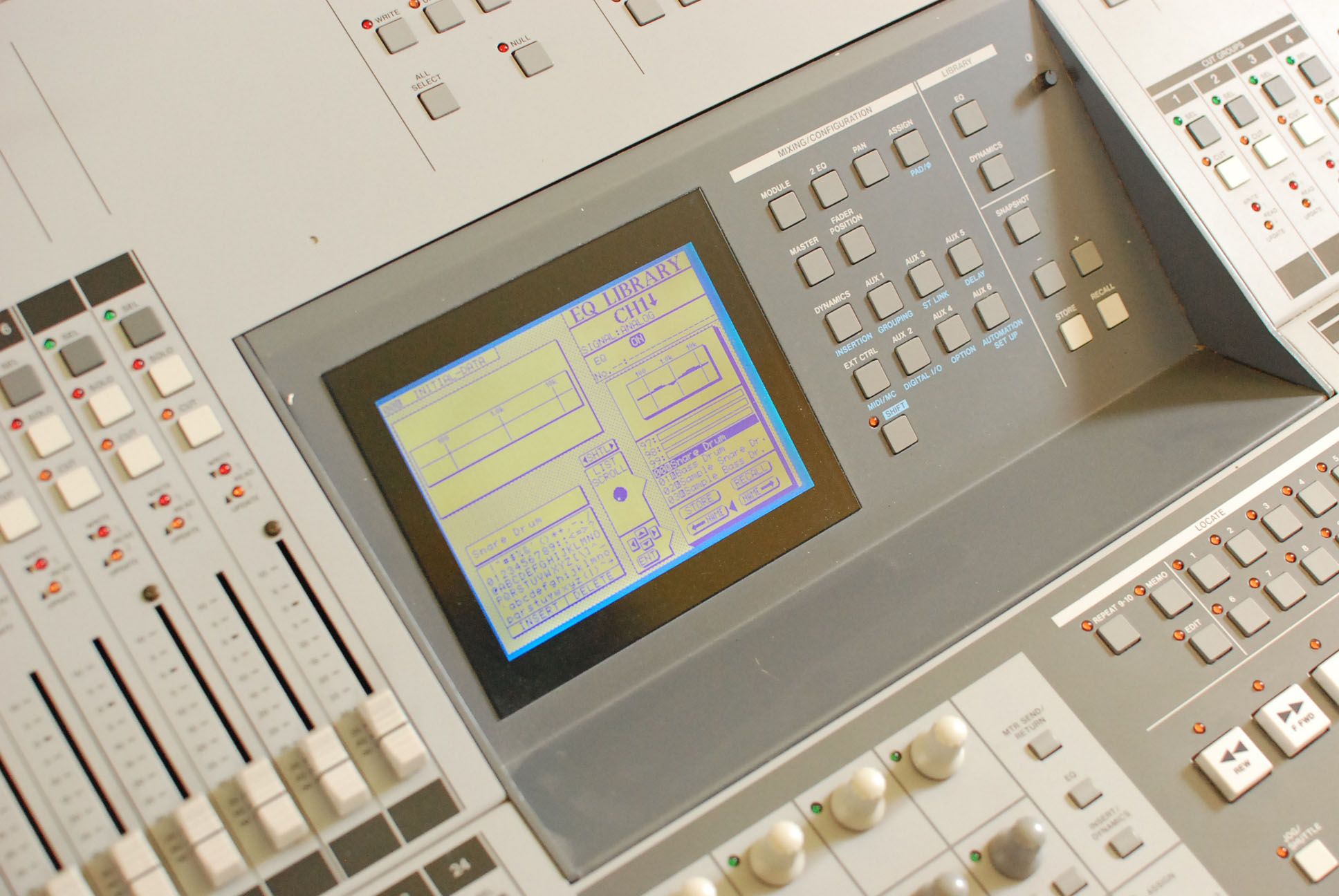 Tascam TM-D8000 — Channel strip