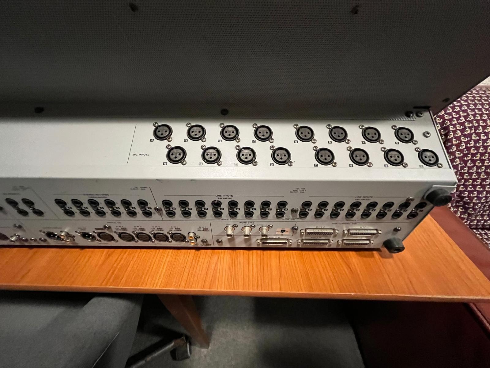 Tascam TM-D8000 — Rear I/O