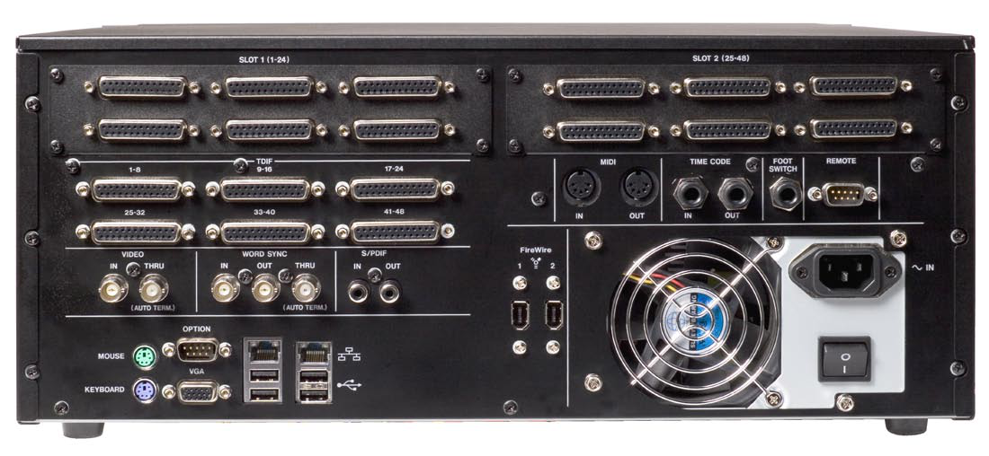 Tascam X-48 — Rear I/O