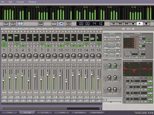 Tascam X-48 — Channel strip
