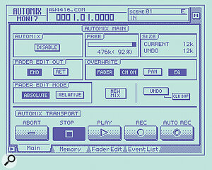 Yamaha AW4416 — Tranche