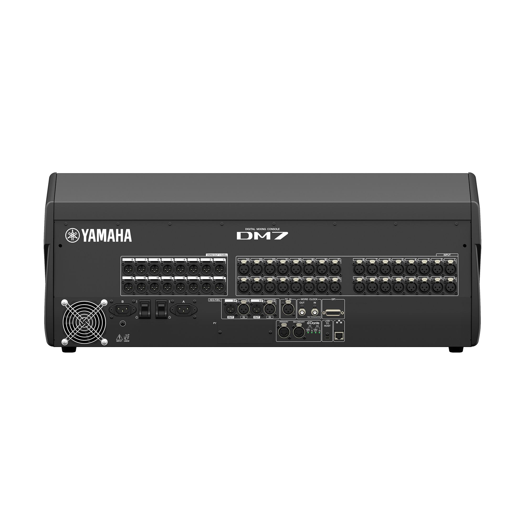Yamaha DM7 — Face arrière