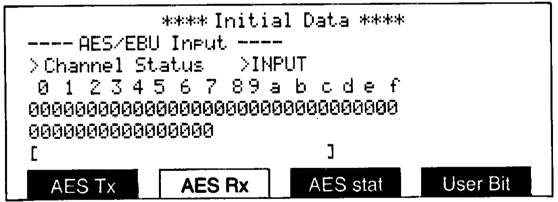 DMC1000 LCD, AES/EBU input (manual drawing)