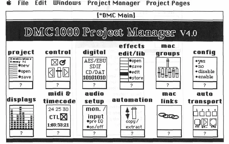 DMC1000 Project Manager V4.0ST screenshot