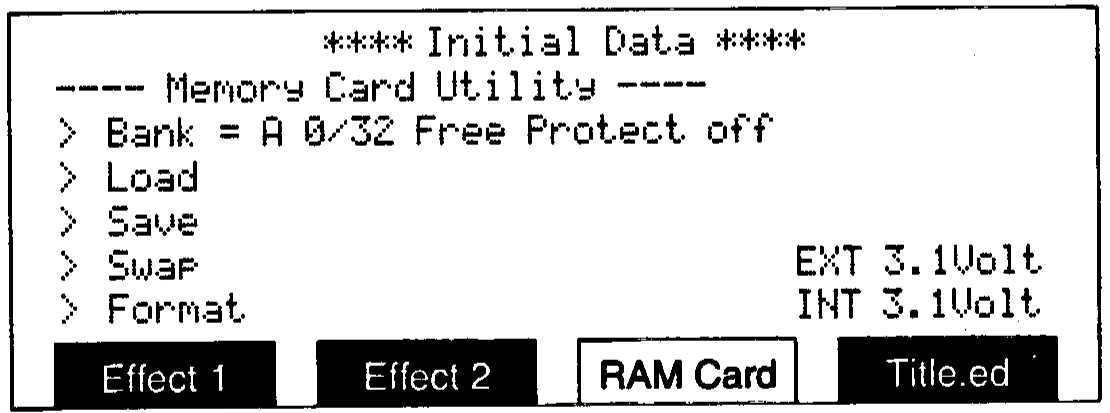 DMC1000 LCD, memory card utility (manual drawing)