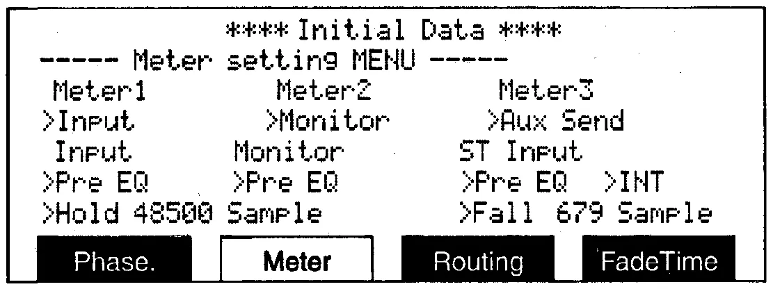 DMC1000 LCD, meter setting (manual drawing)