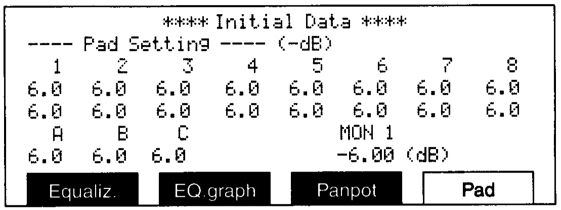 DMC1000 LCD, input pad setting (manual drawing)