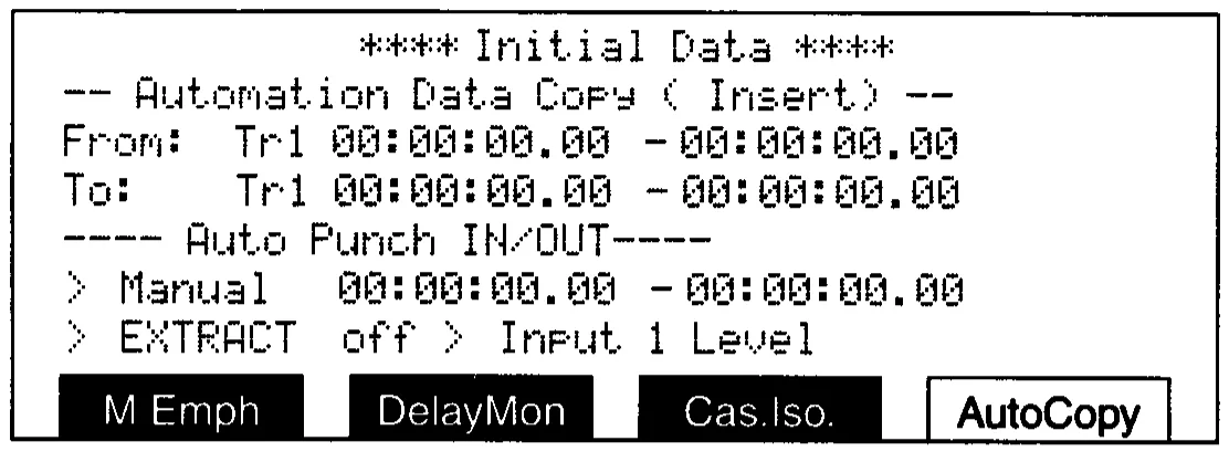 DMC1000 LCD, automation data copy (manual drawing)