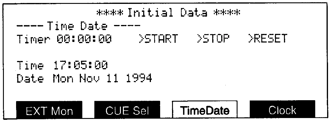 DMC1000 LCD, time, date and timer (manual drawing)