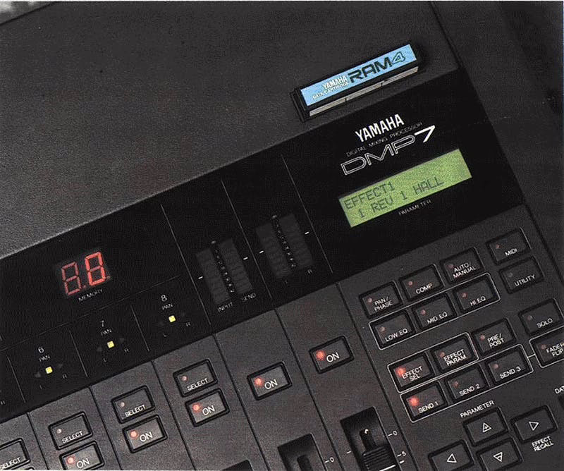 Éditeur DMP7 pour Atari ST (Steinberg) — capture d’écran