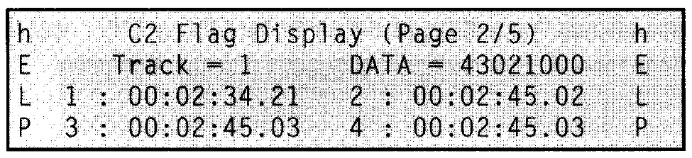 DMR8 main LCD, C2 Flag Display, per-track C2 flags (manual drawing)