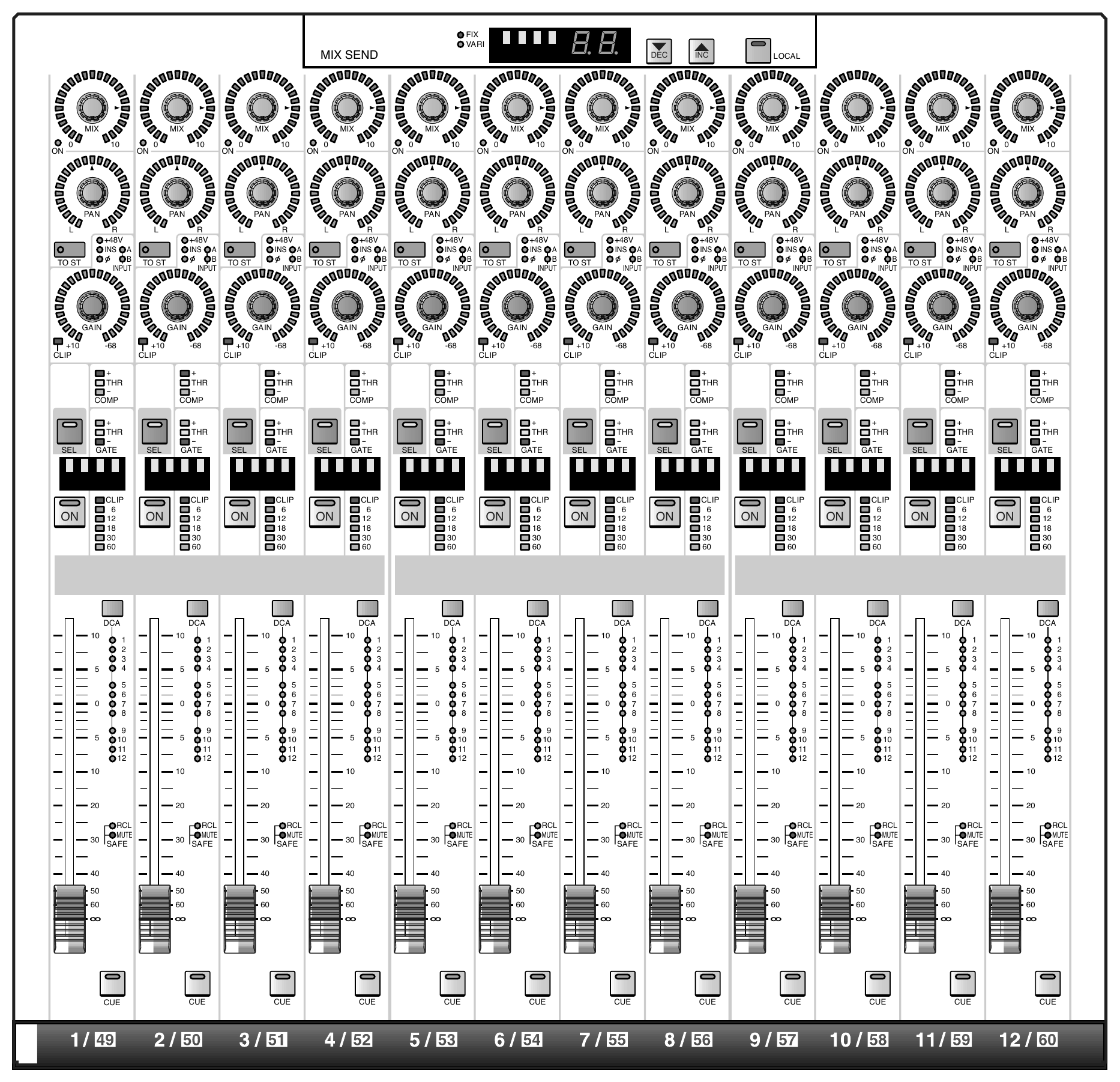 Yamaha PM1D — Tranche